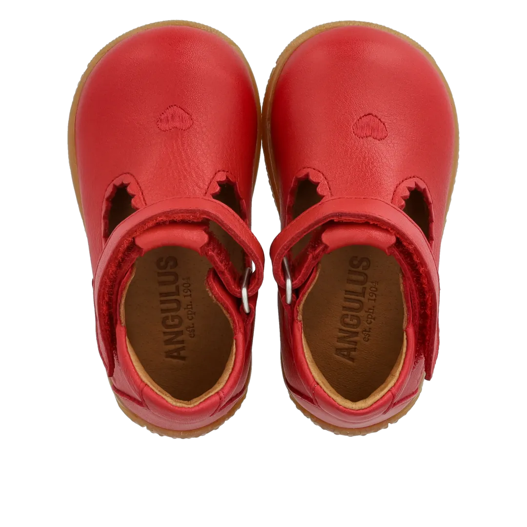 Angulus baby mary janes cuir cœur premiers pas