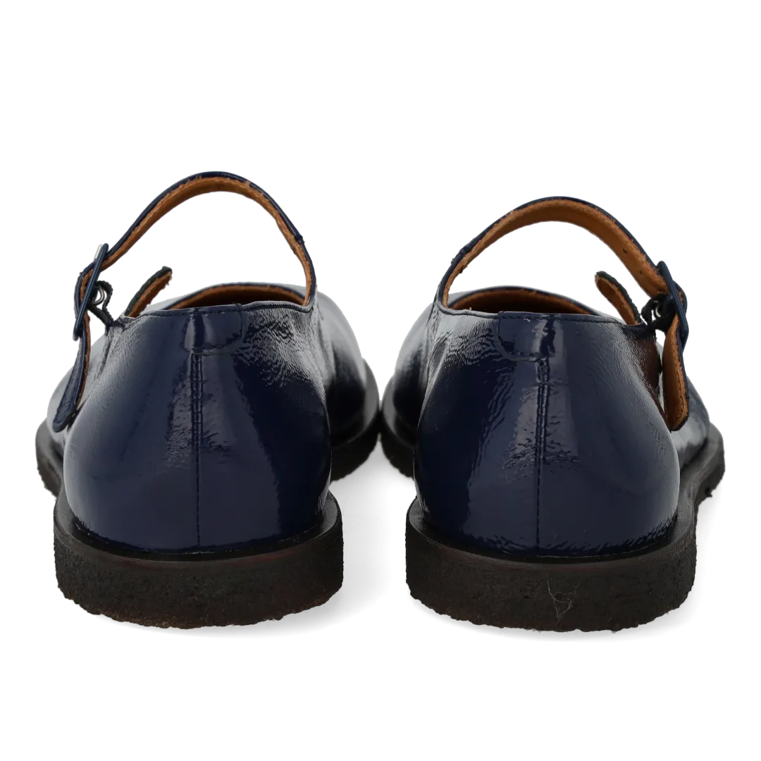 Angulus ballerine cuir boucle pied large