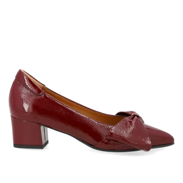 Angulus Escarpin cuir nœud talon 5 cm