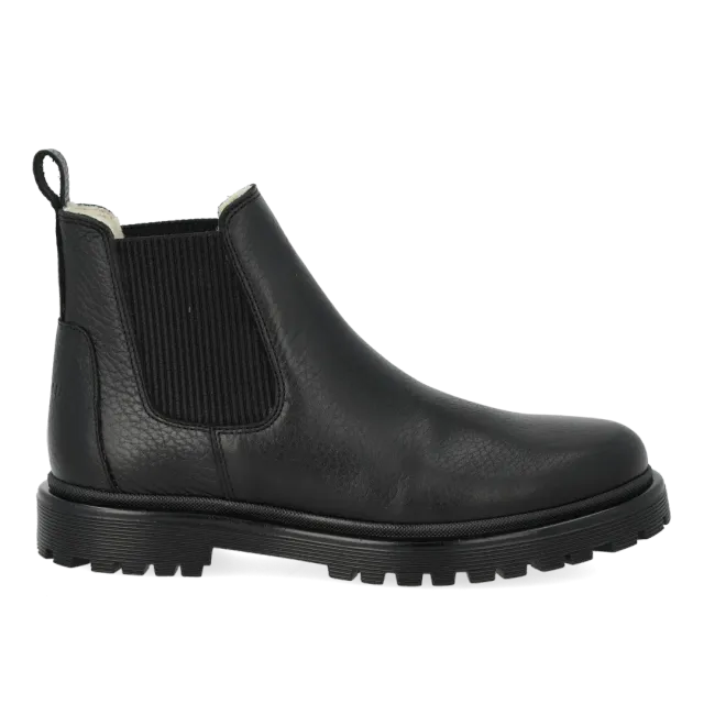 Angulus chelsea boots nubuck fourrée laine semelle crantée