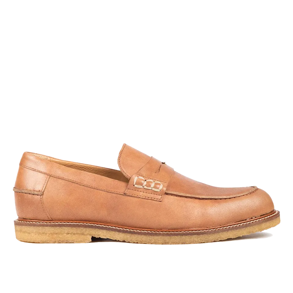 Angulus mocassin penny classique semelle crêpe