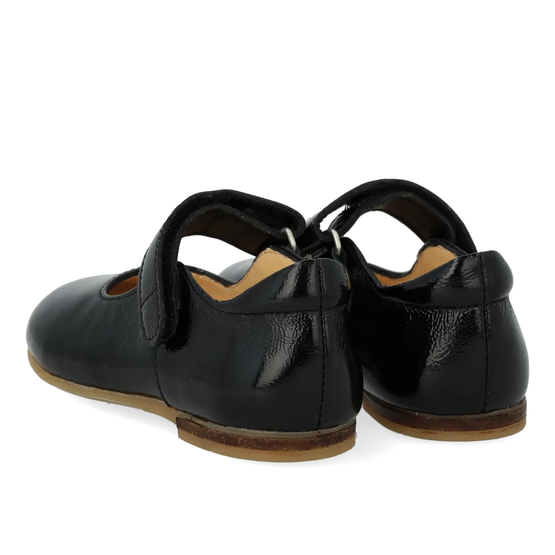 Angulus ballerine cœur cuir enfant velcro