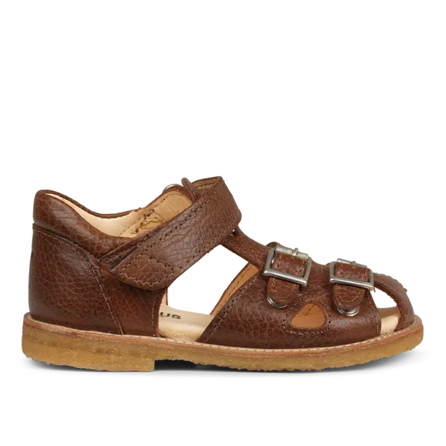Angulus sandale velcro boucle bout fermé cuir