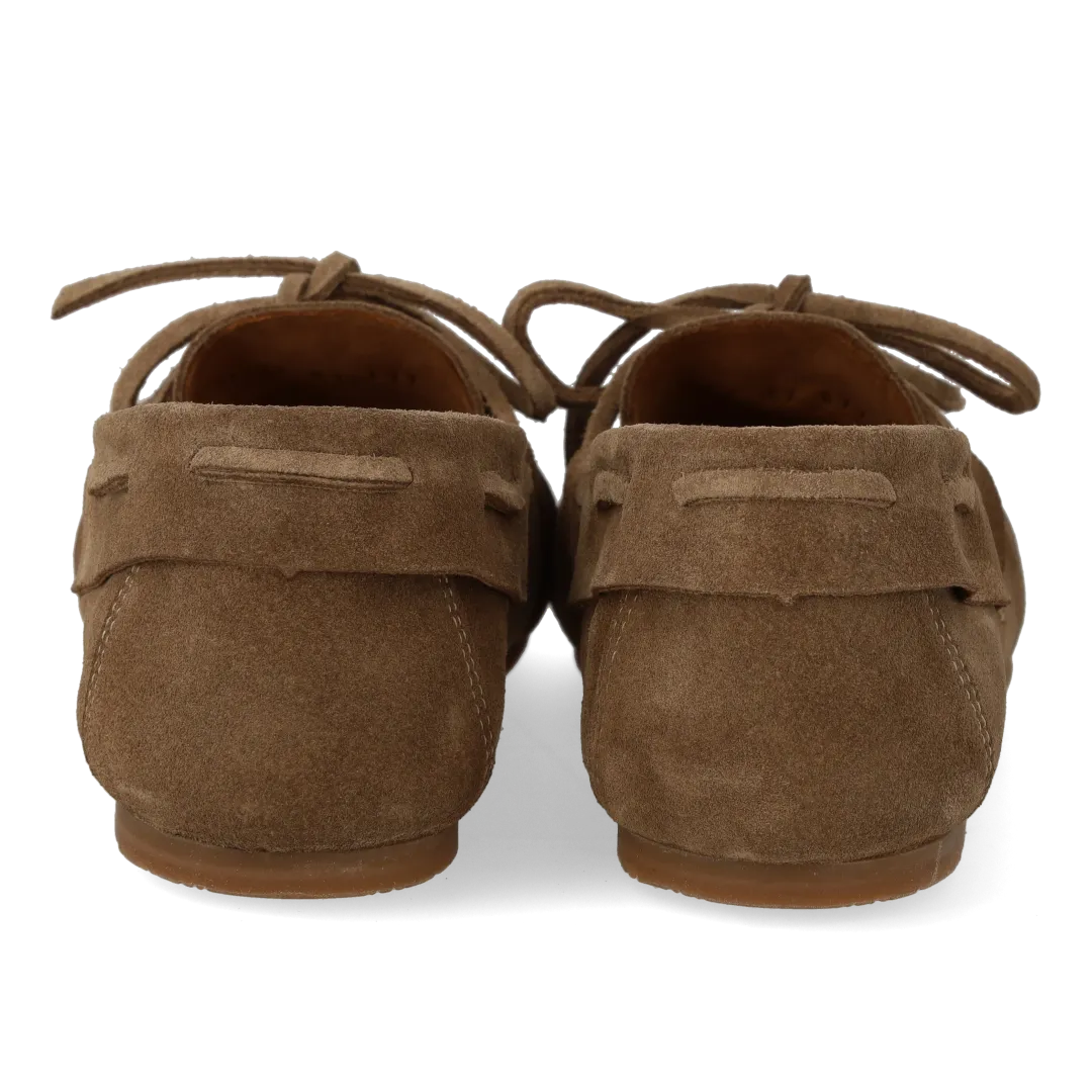 Angulus mocassins ultra-souples à lacets en cuir suédé