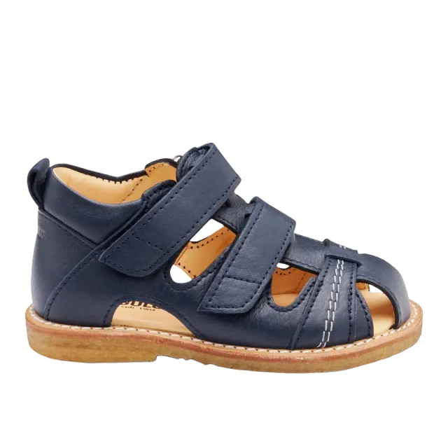 Angulus sandales bébé cuir scratch surpiqûres