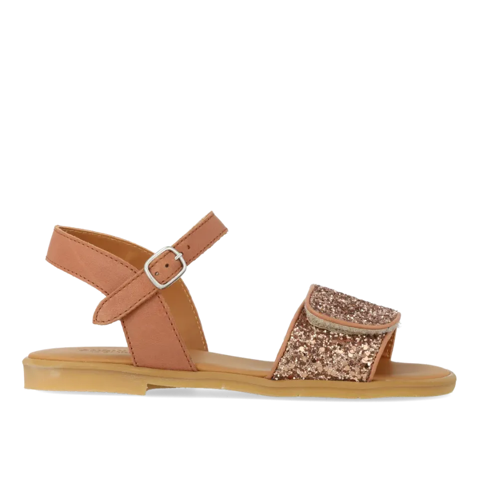 Angulus sandale à paillettes avec boucle et scratch