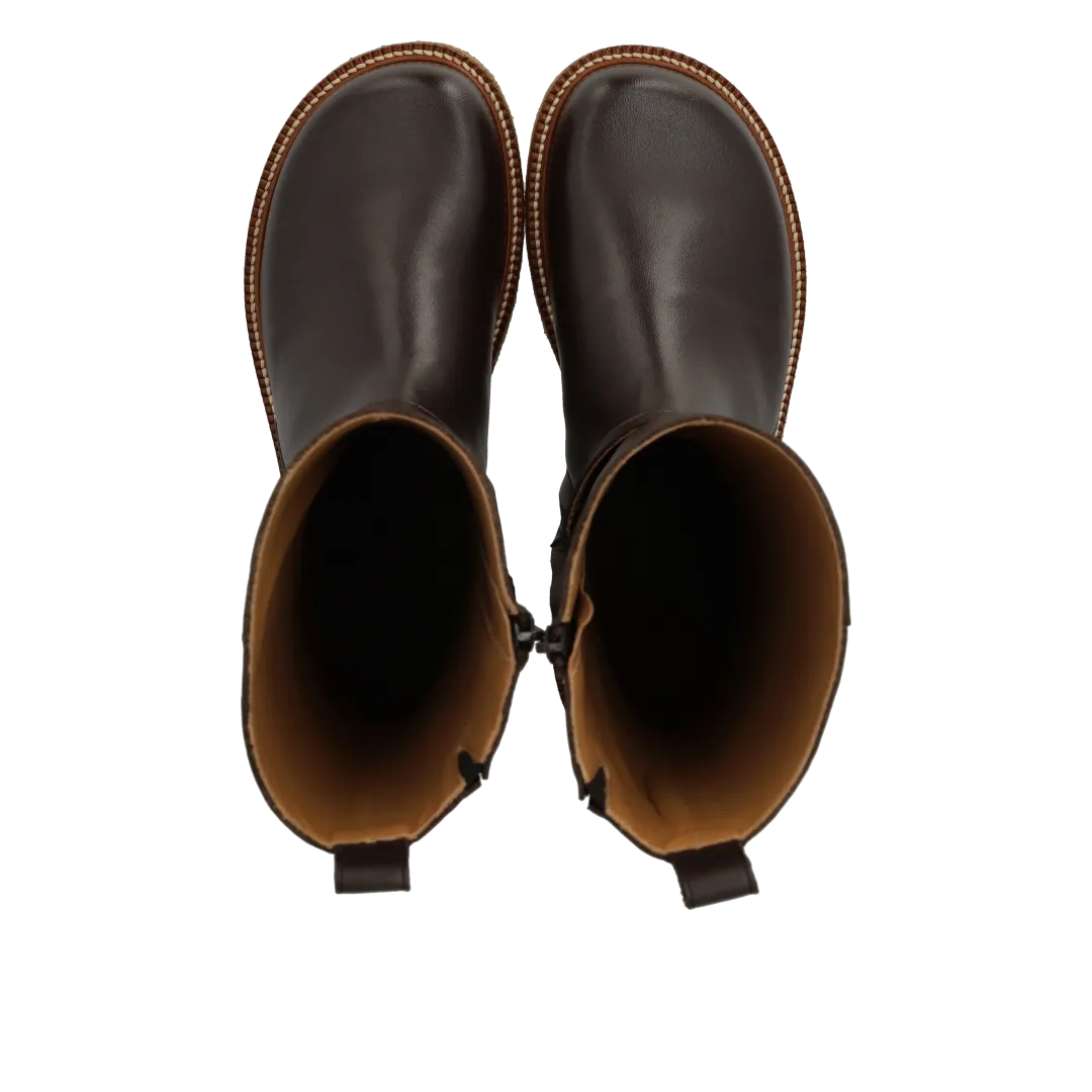 Angulus Mid-height boots cuir large boucle