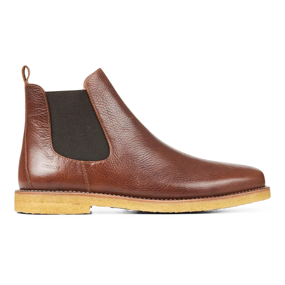 Angulus Chelsea bottine cuir élastique semelle crêpe
