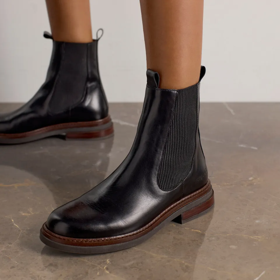 Angulus bottines Chelsea cuir à élastiques