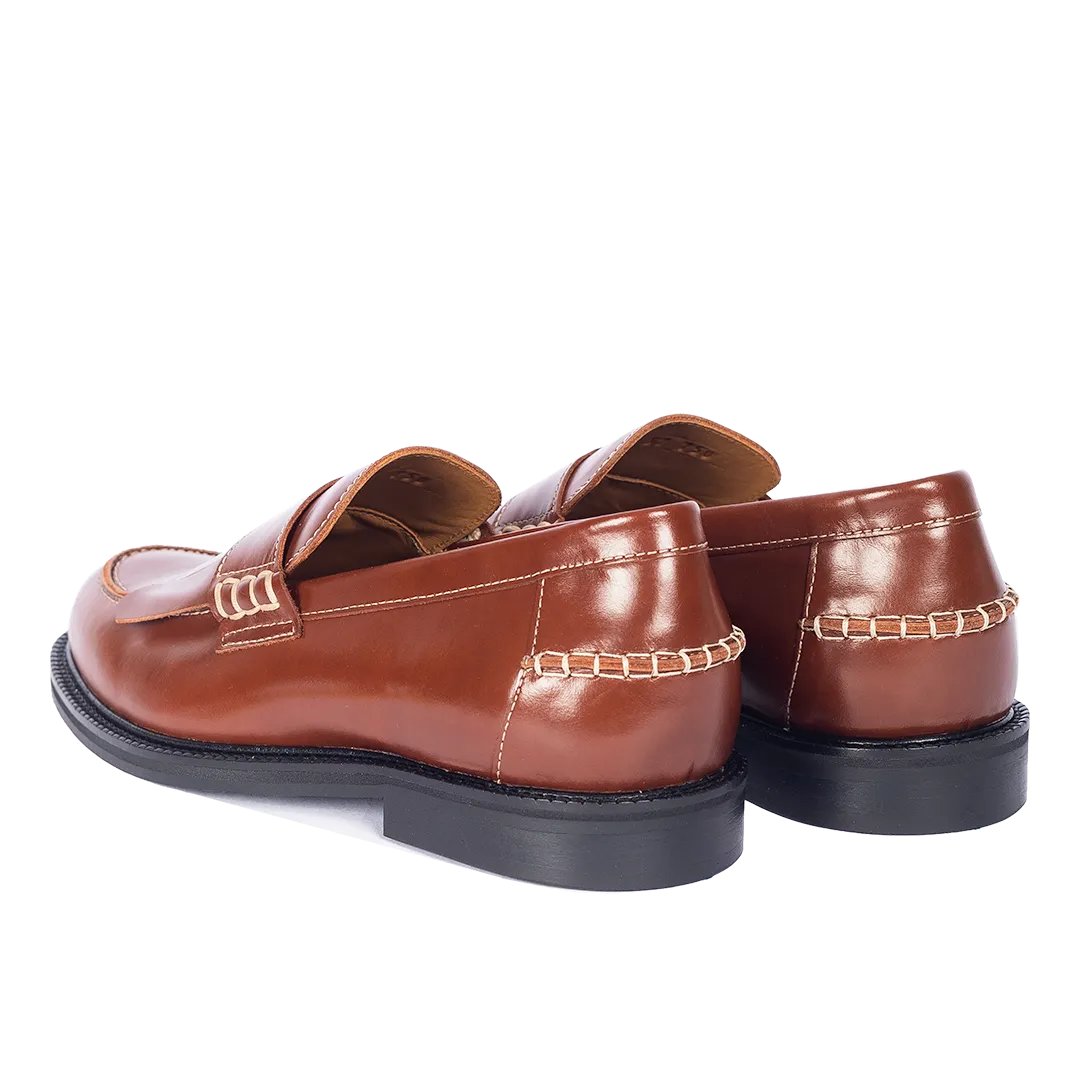 Angulus penny loafer franges cuir cousu