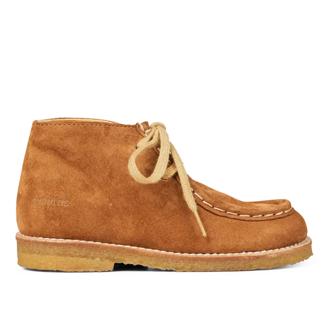 Angulus chaussure enfant lacets daim surpiqûres