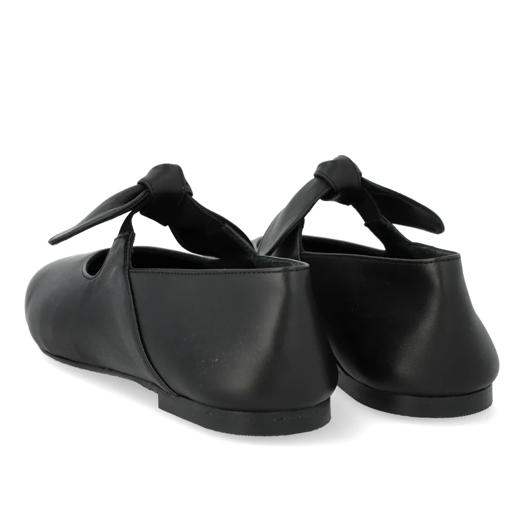 Angulus ballerine cuir nœud élastique enfant