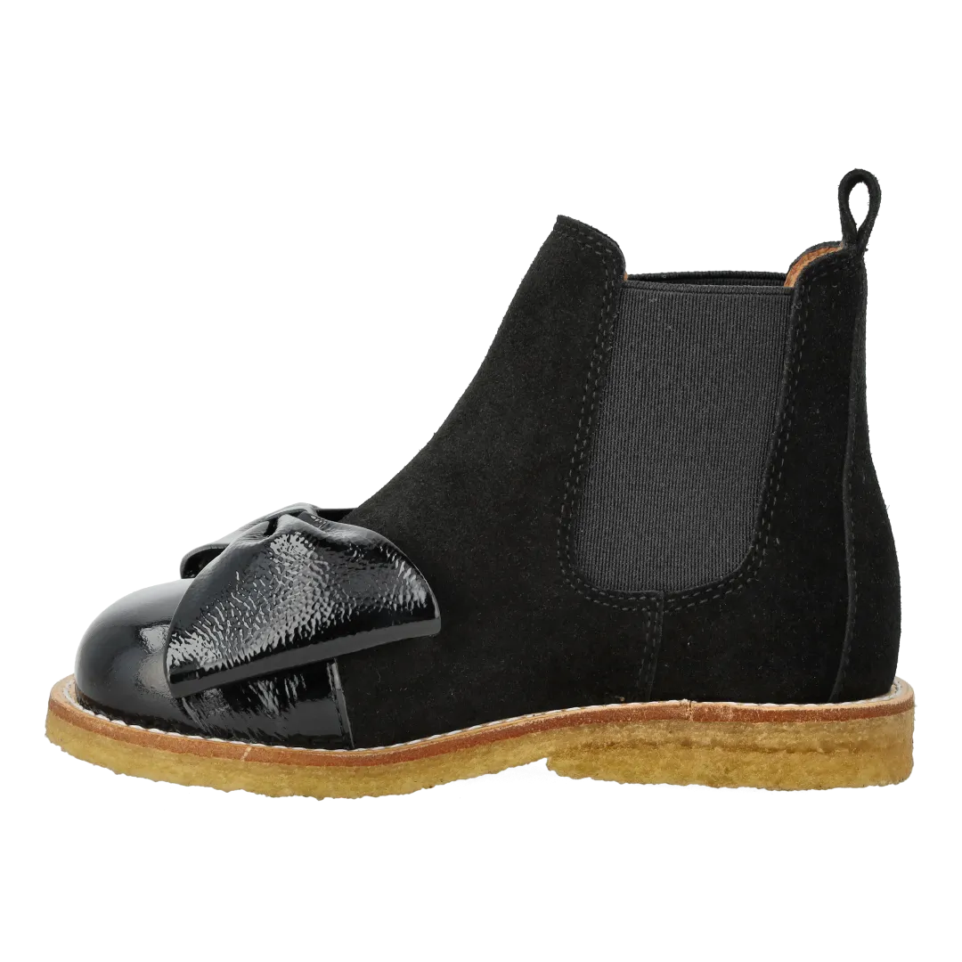 Angulus Chelsea nœud bottines cuir enfant large