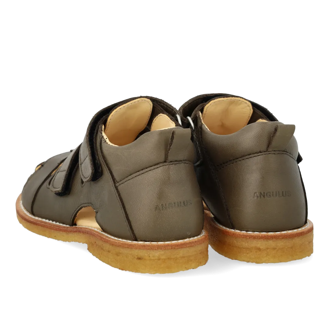 Angulus Sandale cuir scratch bout fermé enfant