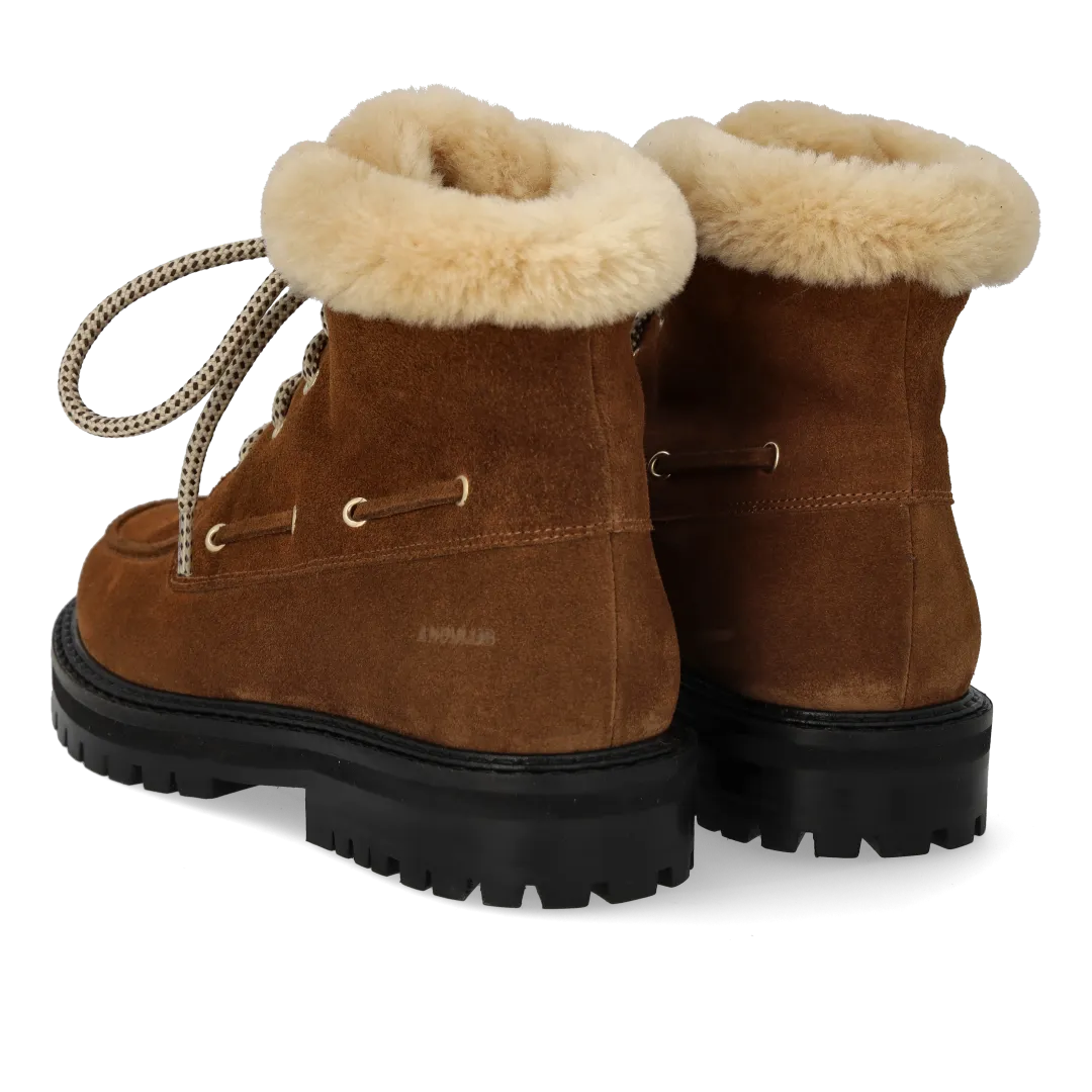 Angulus Boots daim fourrée laine mérinos semelle crantée