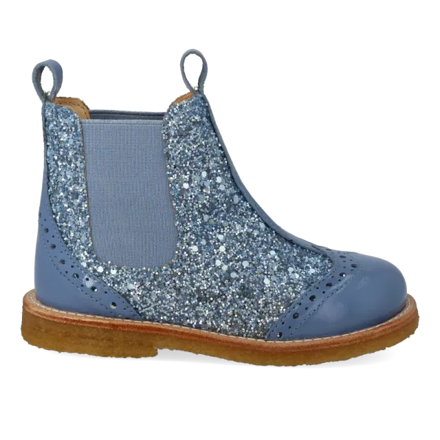 Angulus Chelsea boot with brogue perforation bottines Chelsea brogue cuir