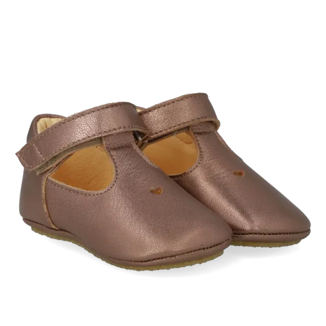 Angulus chaussure premier pas cœur cuir velcro