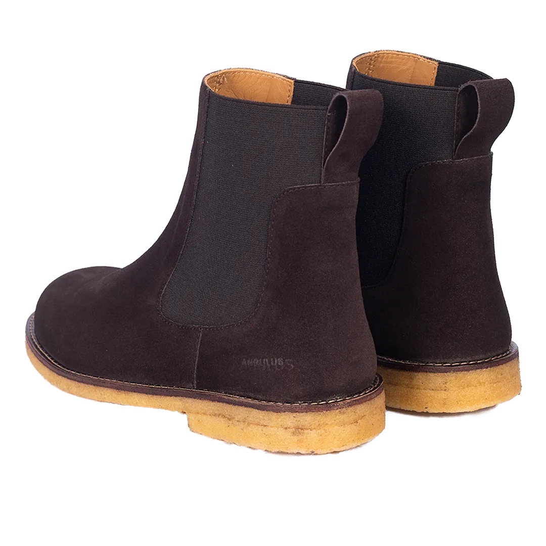 Angulus Chelsea boots cuir élastique semelle crêpe