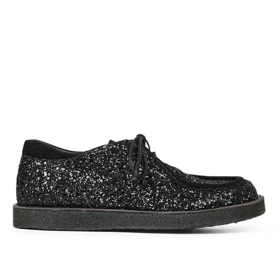 Angulus chaussures lacets paillettes enfant large
