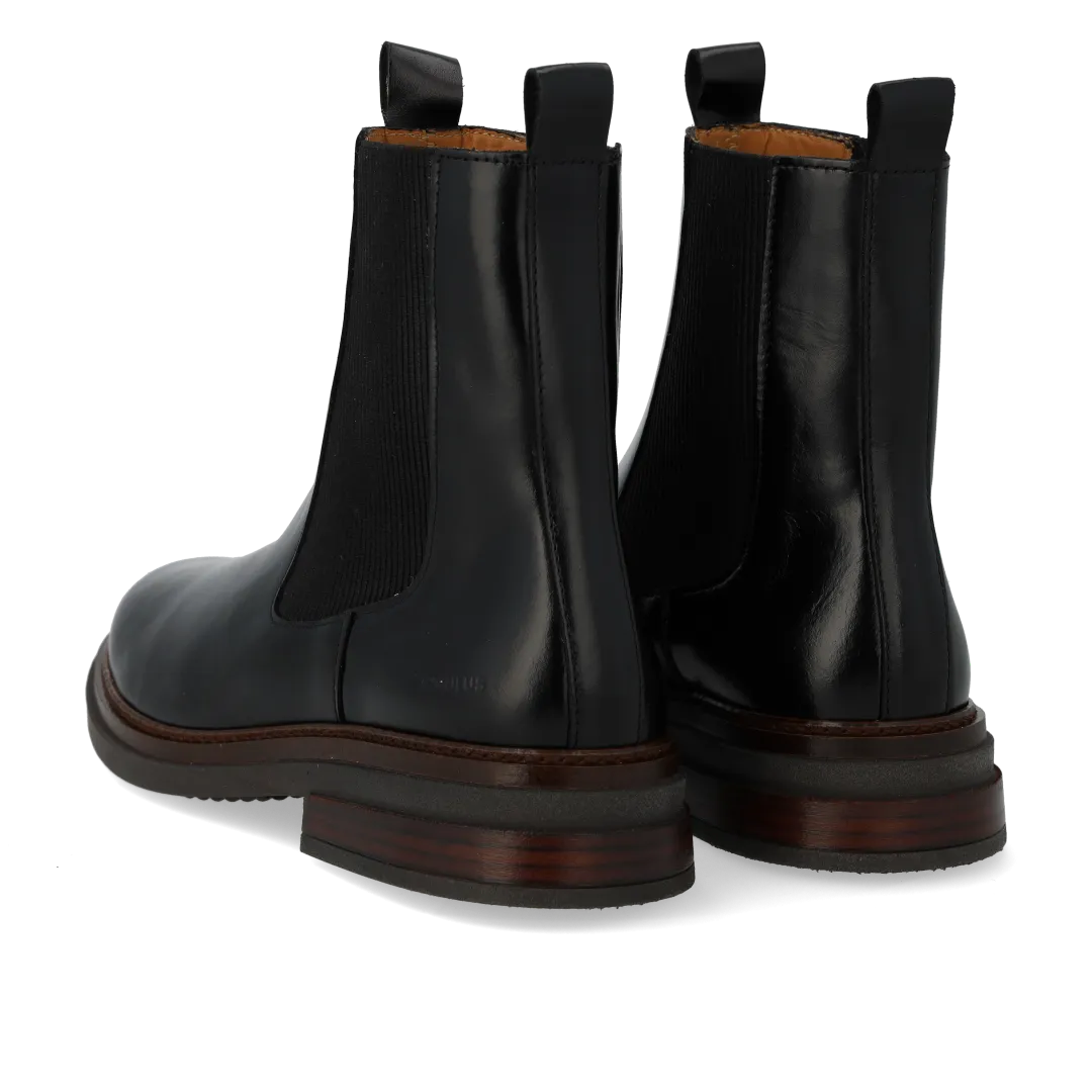 Angulus bottines Chelsea cuir à élastiques