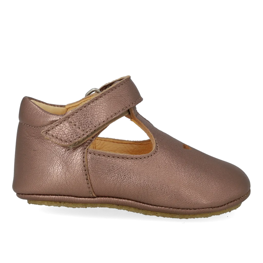 Angulus chaussure pré-marche cœur à velcro en cuir