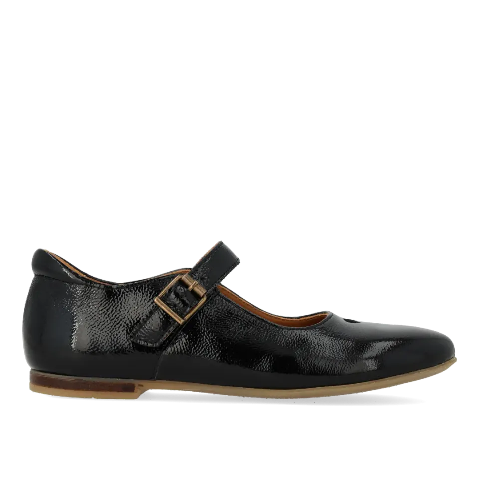 Angulus Ballerine cœur bride cuir enfant