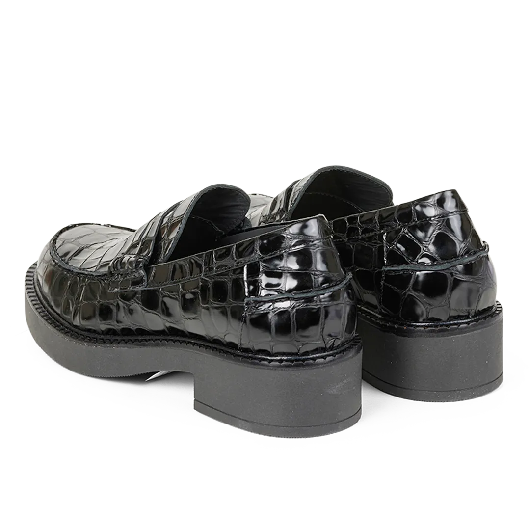 Angulus mocassin penny chunky semelle caoutchouc
