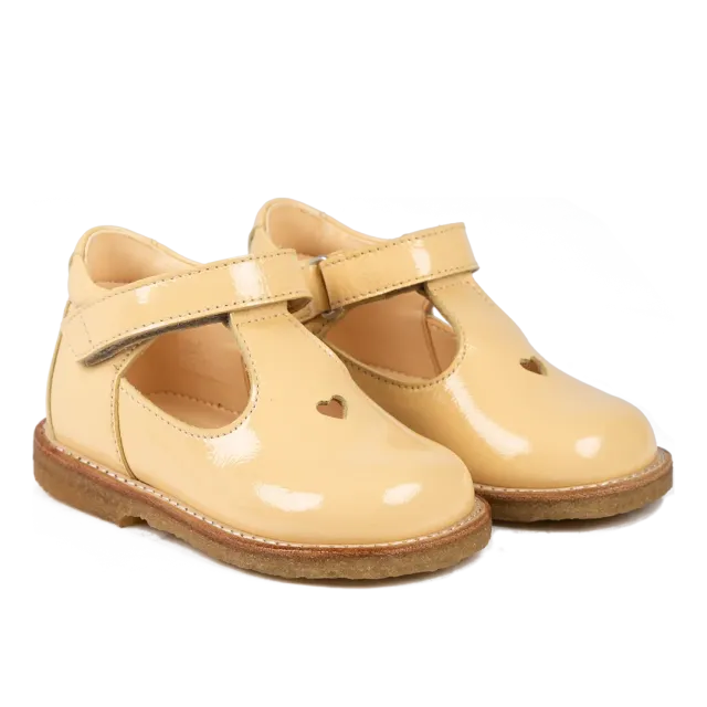 Angulus Classic Mary Janes cuir motif cœur enfant