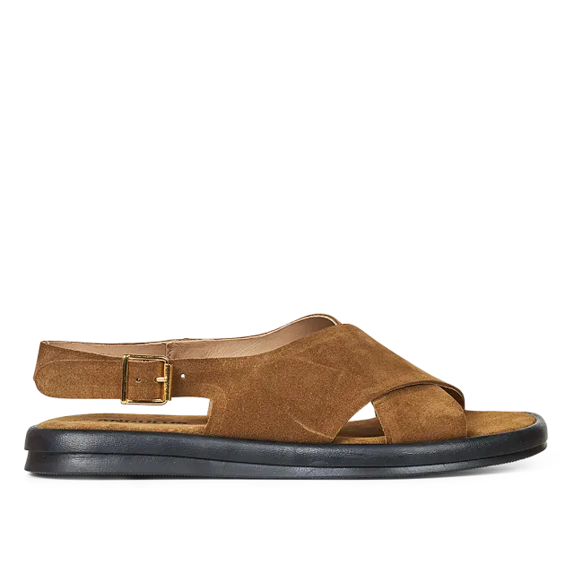 Angulus sandale cuir brides croisées bout carré