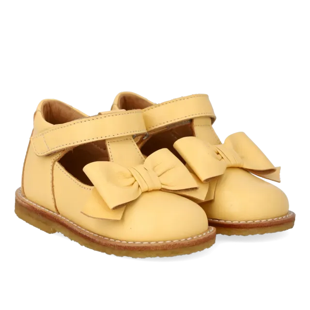 Angulus babies bébé cuir nœud velcro