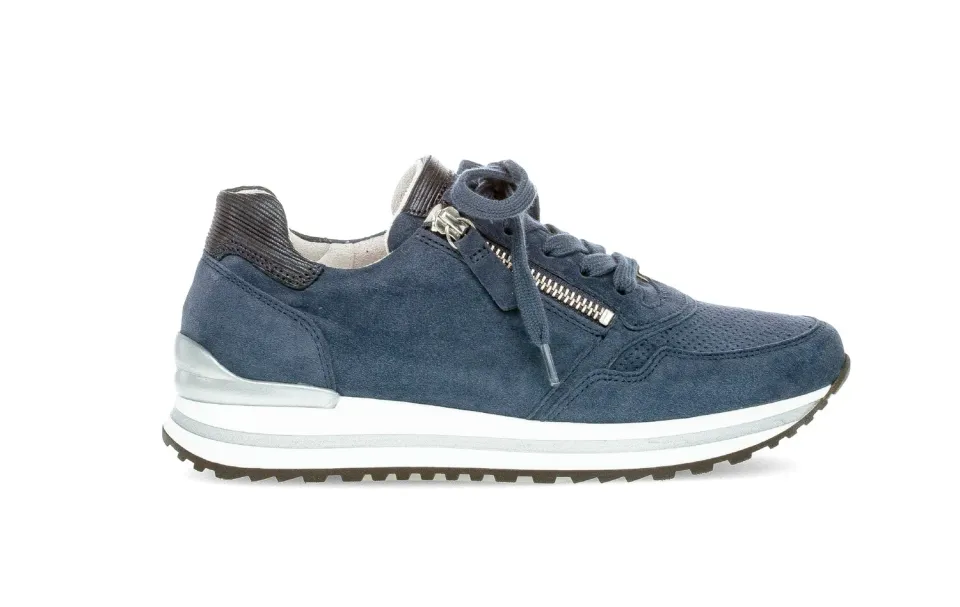 Gabor Comfort Baskets bleues en daim baskets femme confort