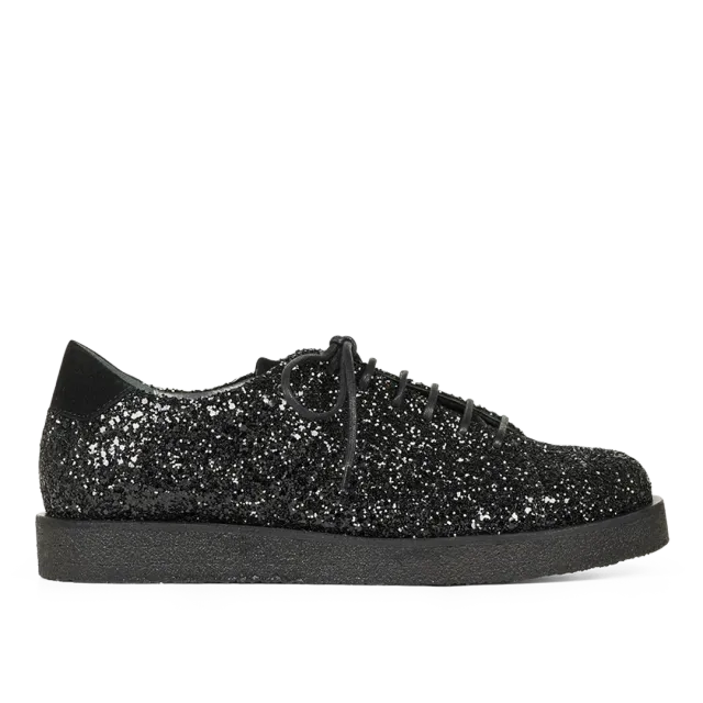 Angulus baskets paillettes semelle plateforme noire