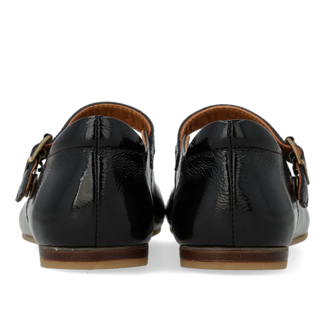 Angulus Ballerine cœur bride cuir enfant