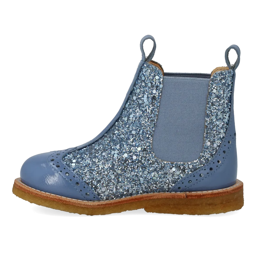 Angulus Chelsea boot with brogue perforation bottines Chelsea brogue cuir