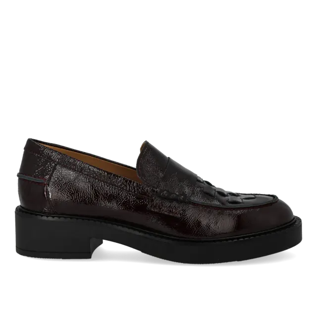 Angulus mocassin penny tressé cuir respirant