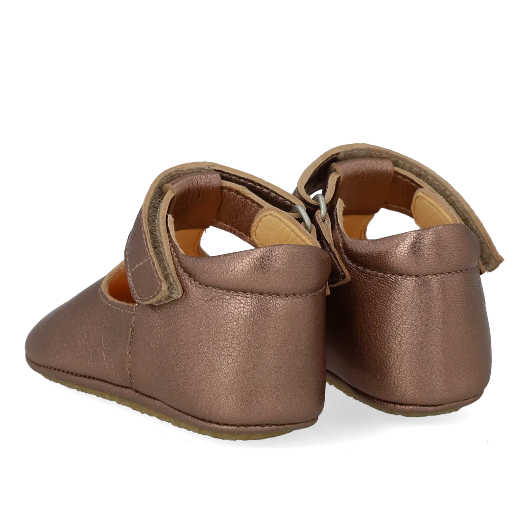 Angulus chaussure pré-marche cœur à velcro en cuir