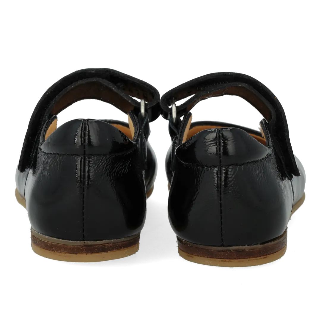 Angulus ballerine cœur cuir enfant velcro