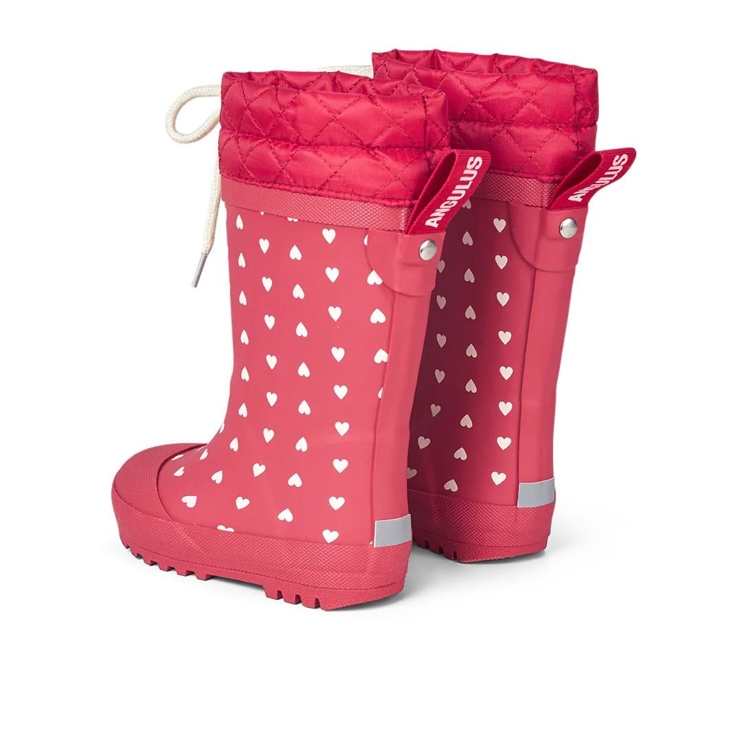 Angulus bottes pluie caoutchouc doublure laine