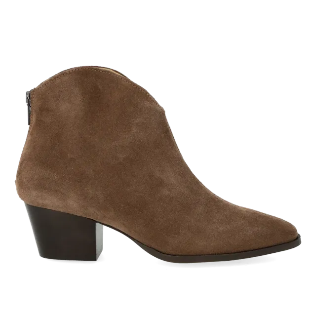 Angulus bottine cuir talon 5 cm zip