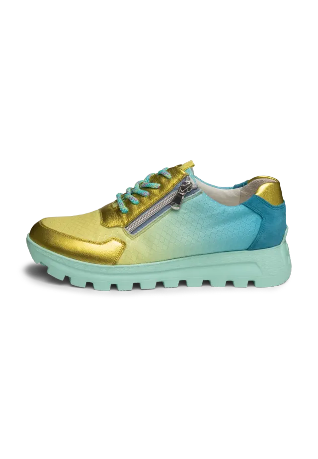 Vitaform 20379 sneaker cuir textile aquarelle largeur H