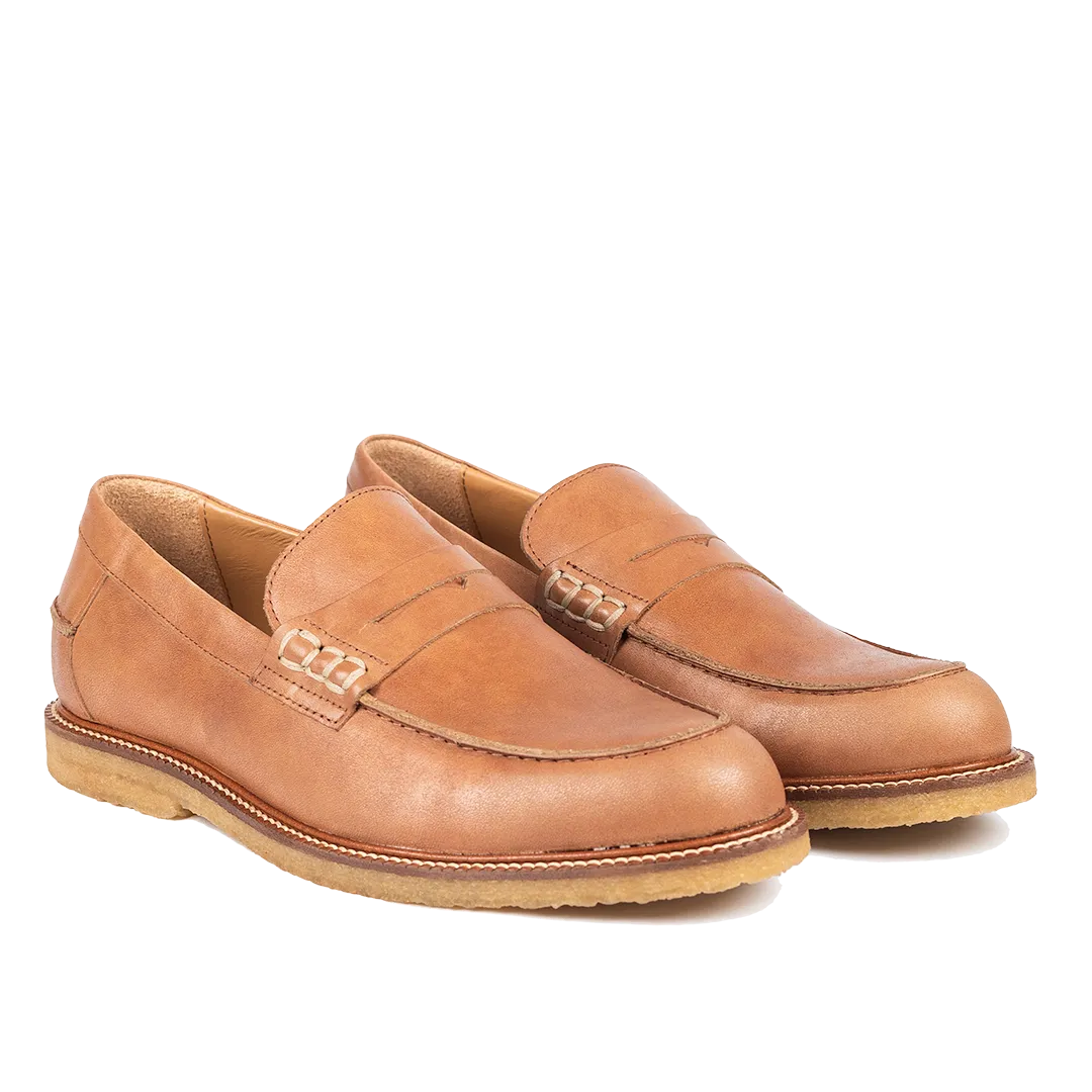 Angulus mocassin penny classique semelle crêpe