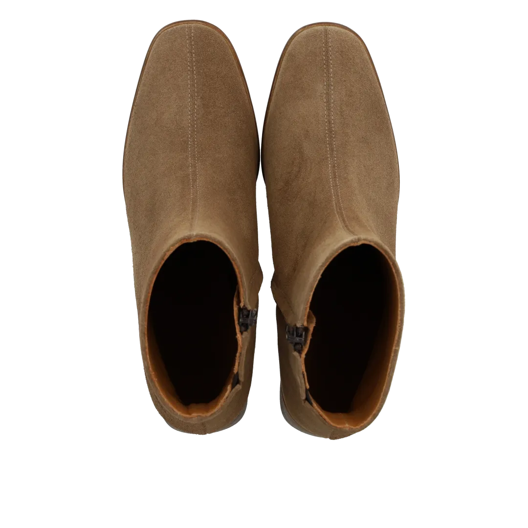 Angulus bottines à talon sculptural en bois