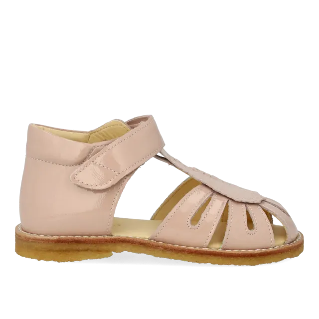 Angulus sandale cuir bébé scratch broderie