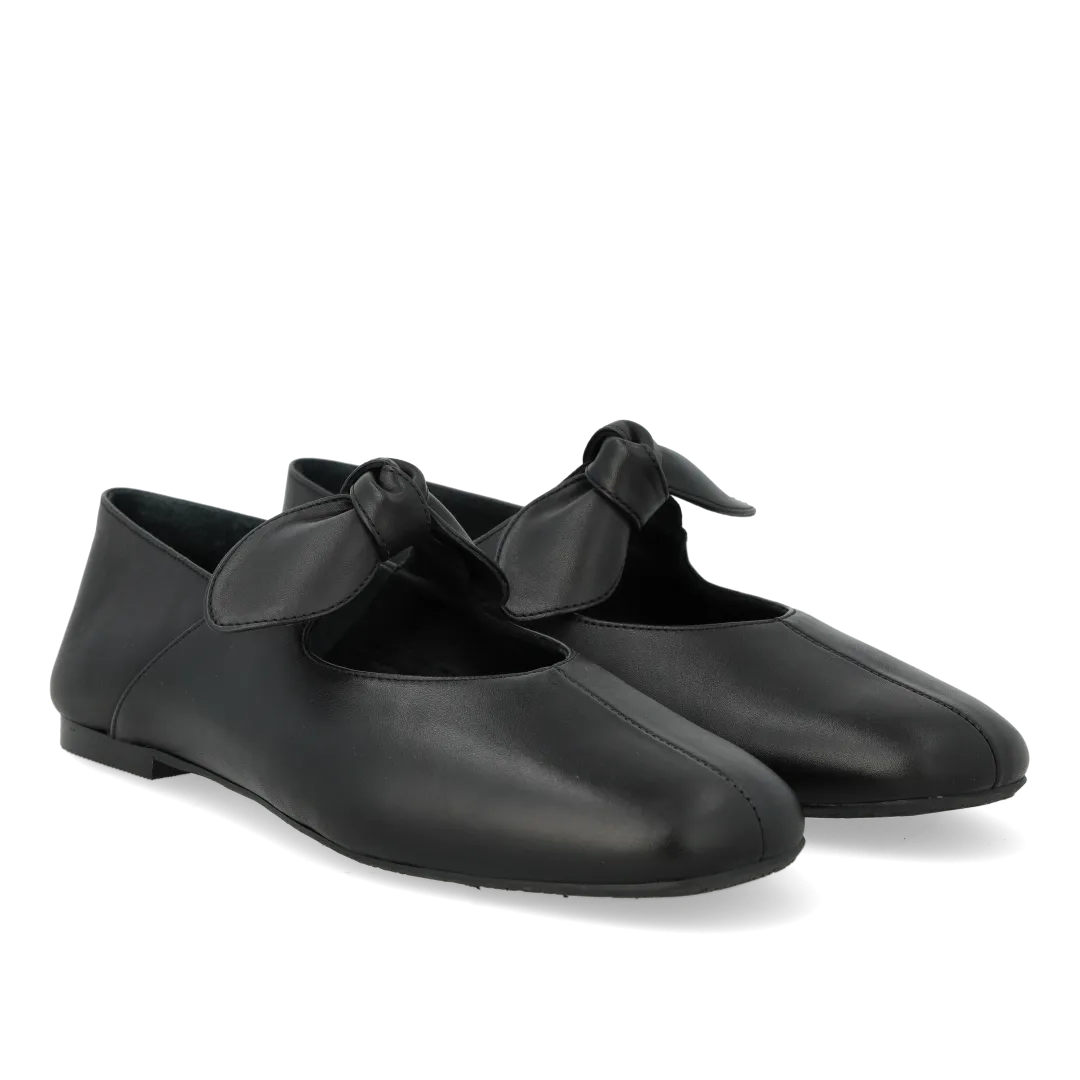 Angulus ballerine cuir nœud élastique enfant
