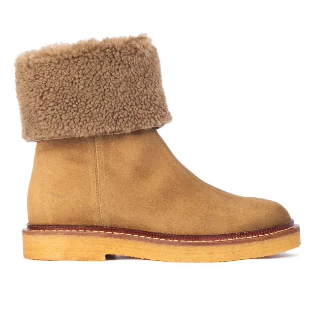Angulus Bottine Suède Doublure Agneau Zip