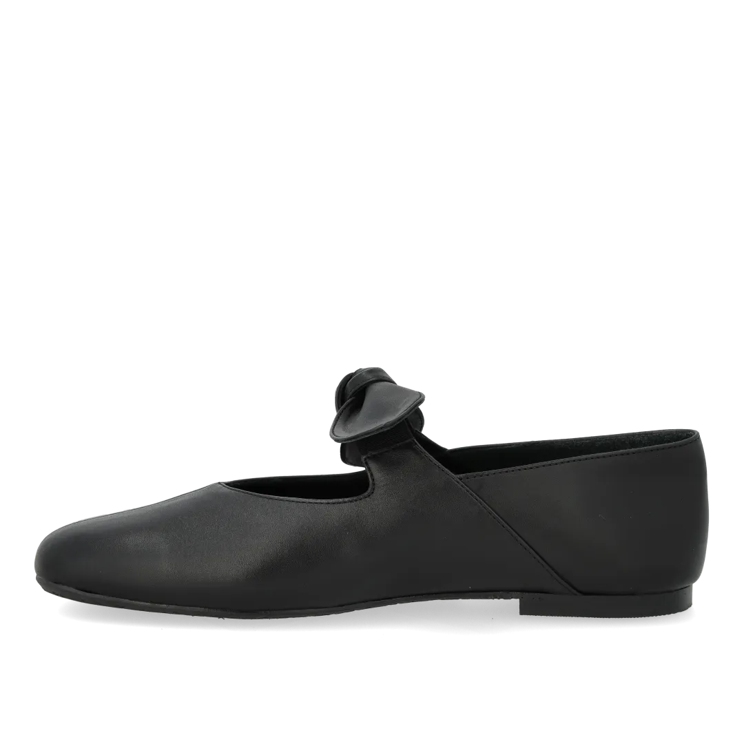 Angulus ballerine cuir nœud élastique enfant