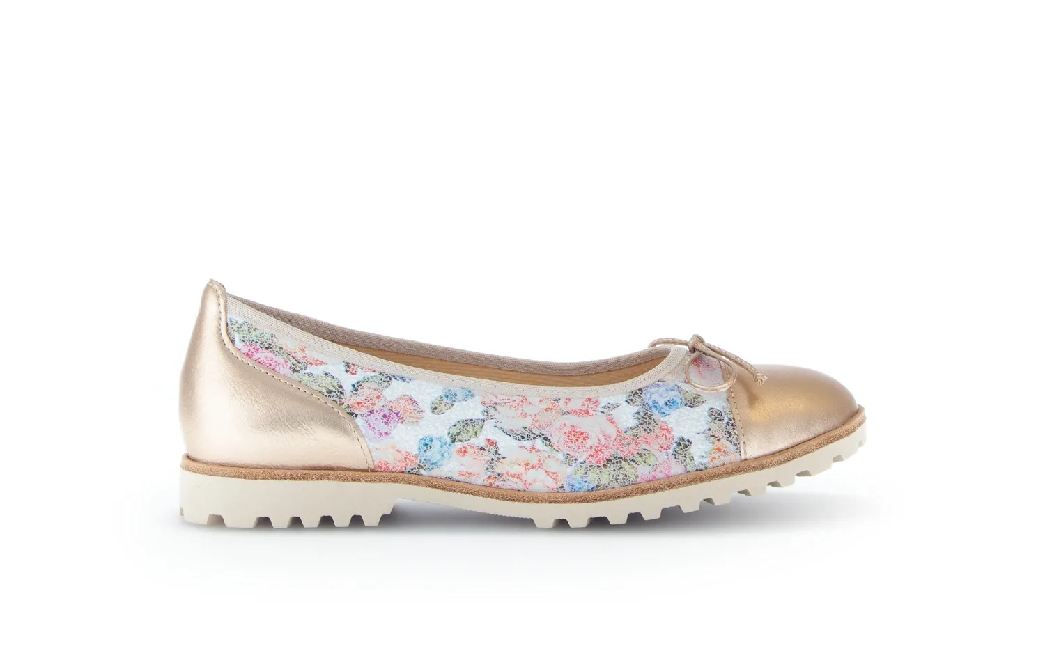 Gabor Comfort Ballerines cuir grainé largeur G