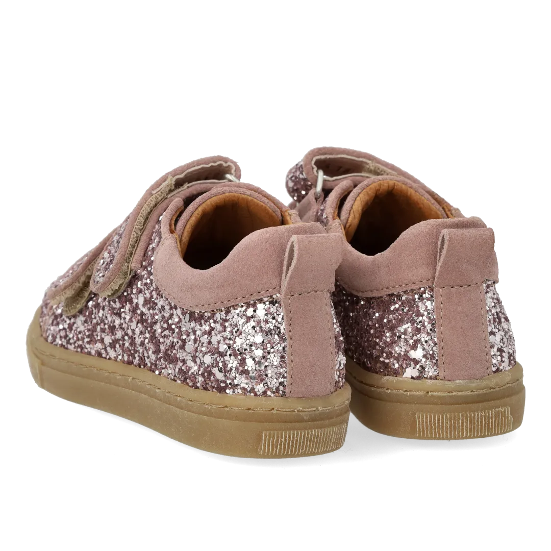 Angulus basket paillettes daim scratch enfant