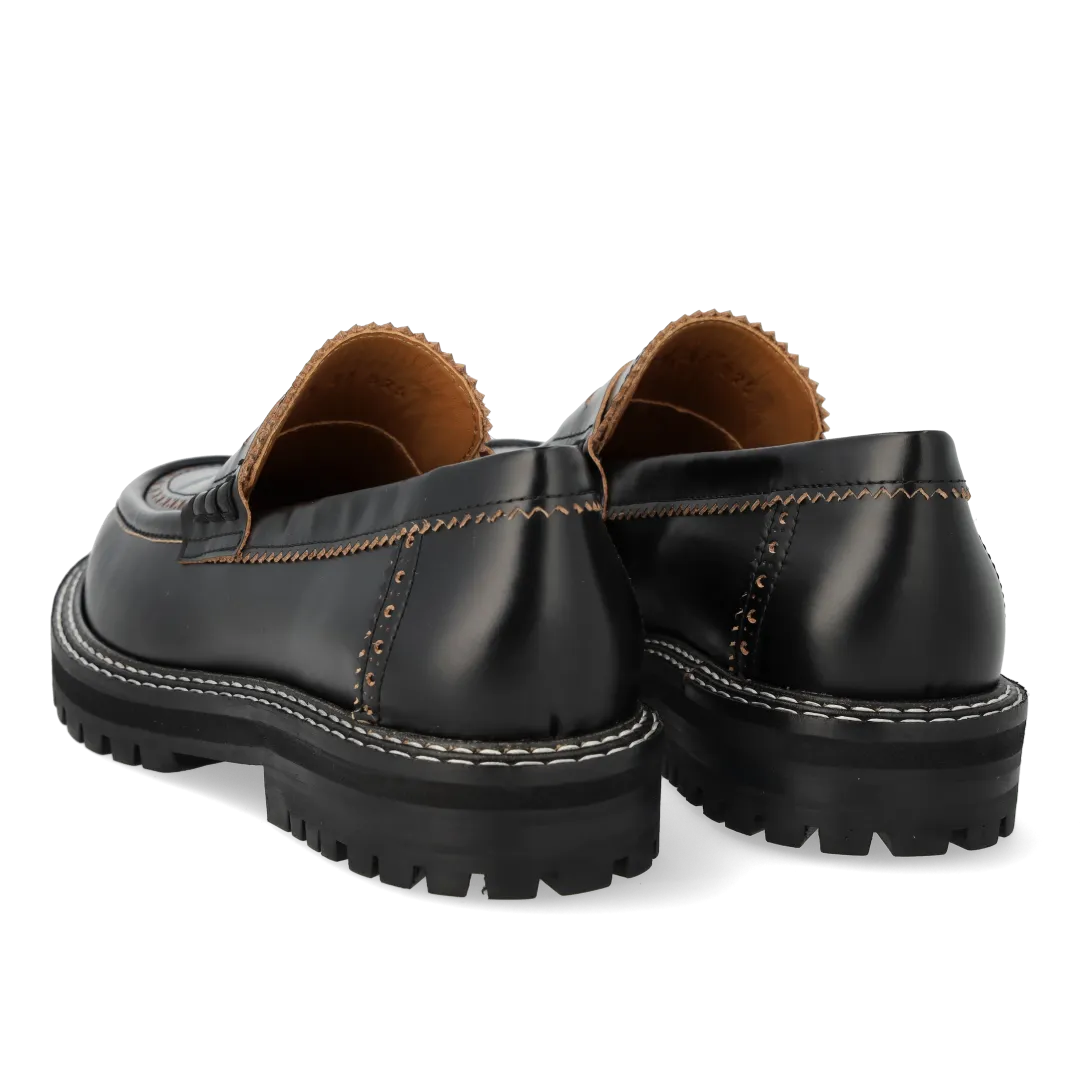 Angulus mocassins brogues cuir semelle crantée