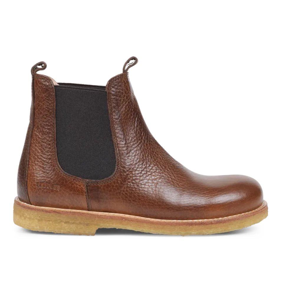 Angulus boots chelsea cuir semelle crêpe enfant